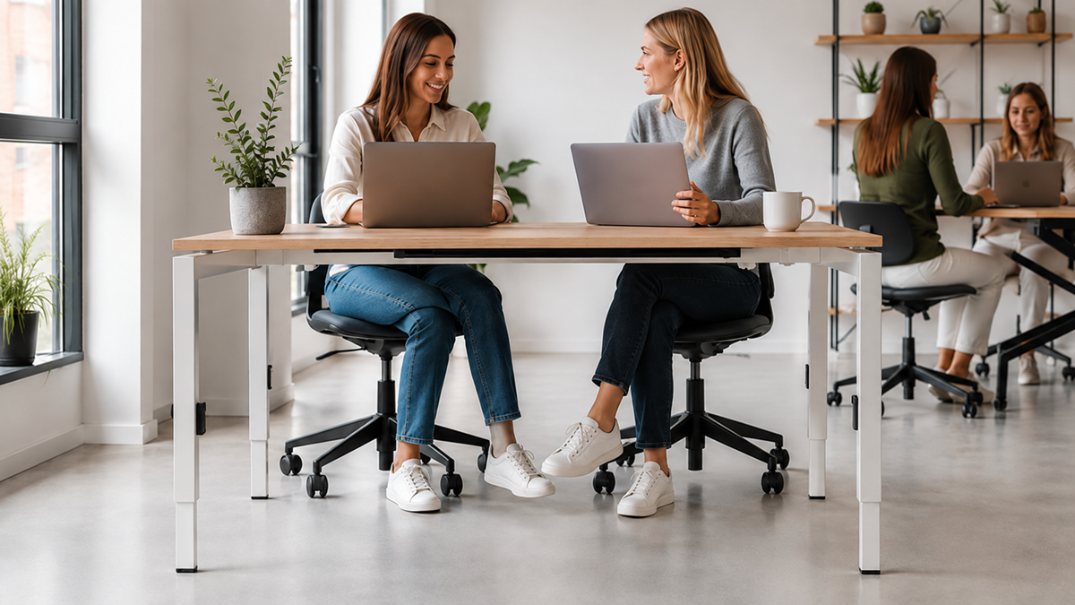 Trio Desk Elektrisch höhenverstellbarer Schreibtisch